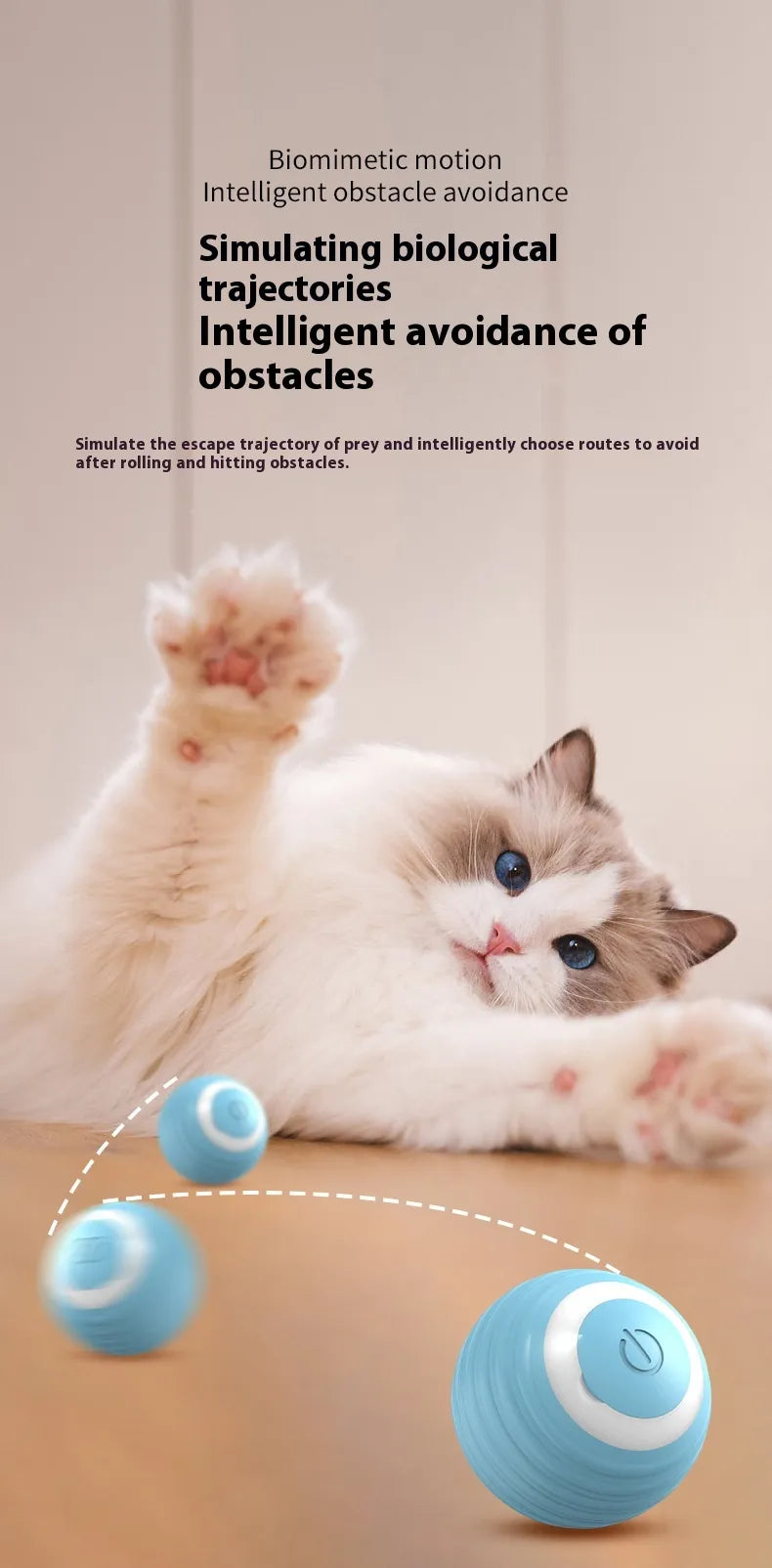 Smart Automatic Dog Ball - Interactive Moving Toy