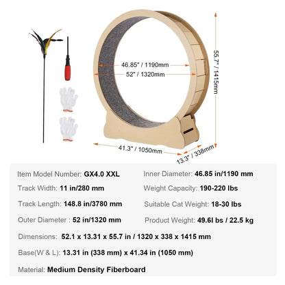Cat Exercise Wheel - Large 43" - Petmartopia