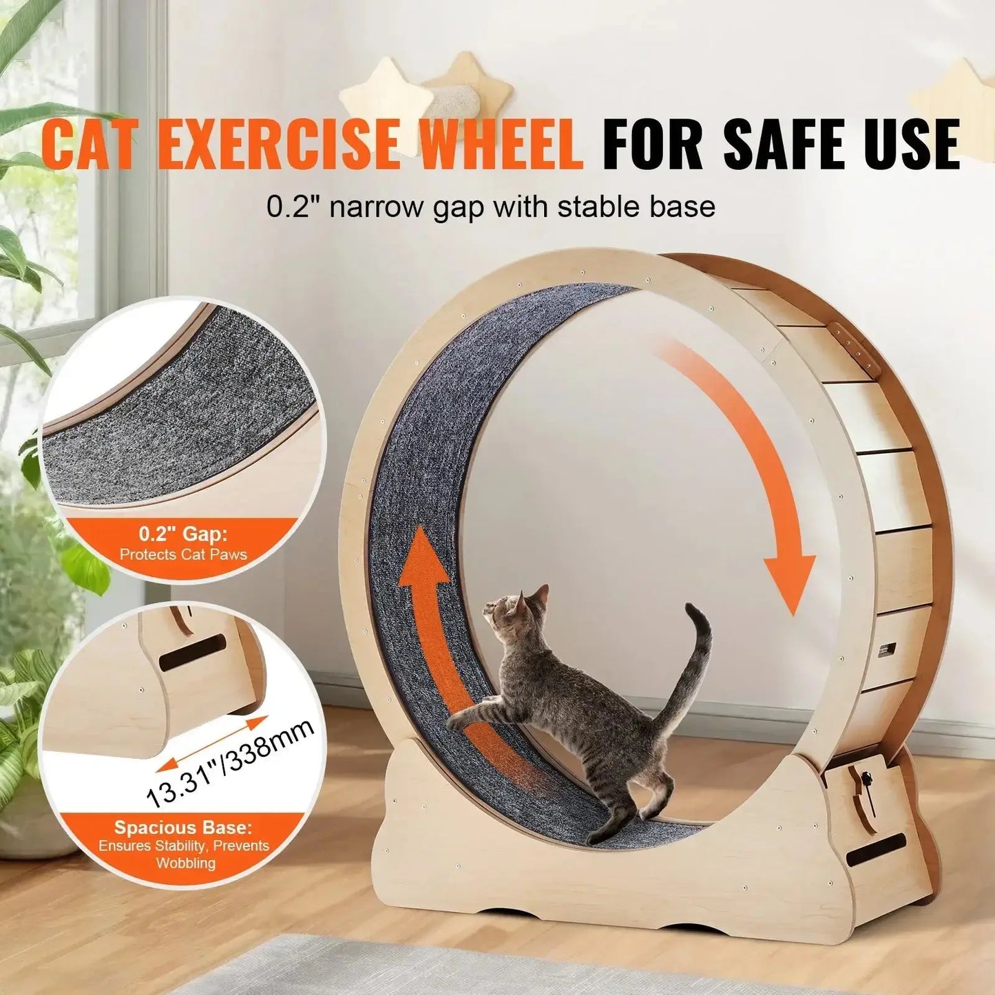 Cat Exercise Wheel - Large 43" - Petmartopia