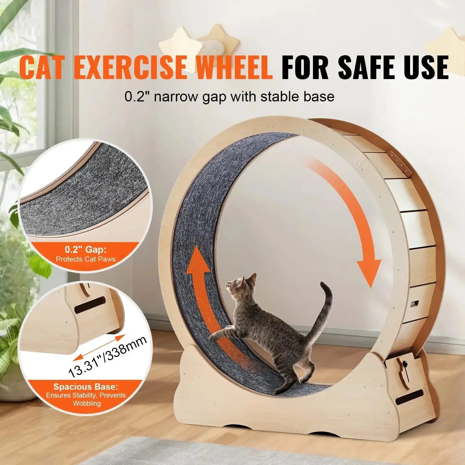 Cat Exercise Wheel - Large 43" - Petmartopia