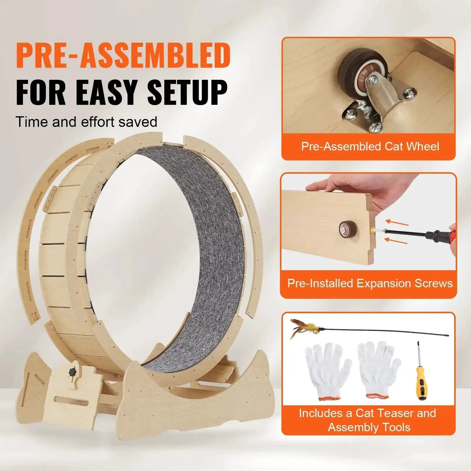 Cat Exercise Wheel - Large 43" - Petmartopia