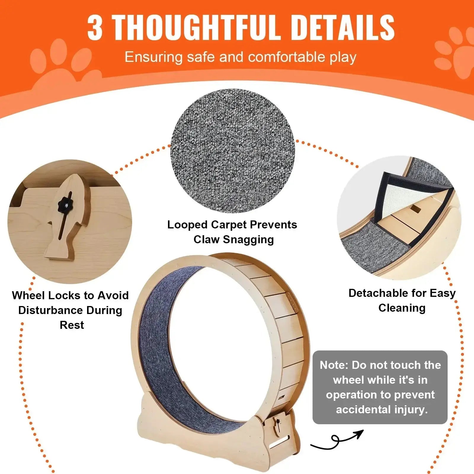 Cat Exercise Wheel - Large 43" - Petmartopia