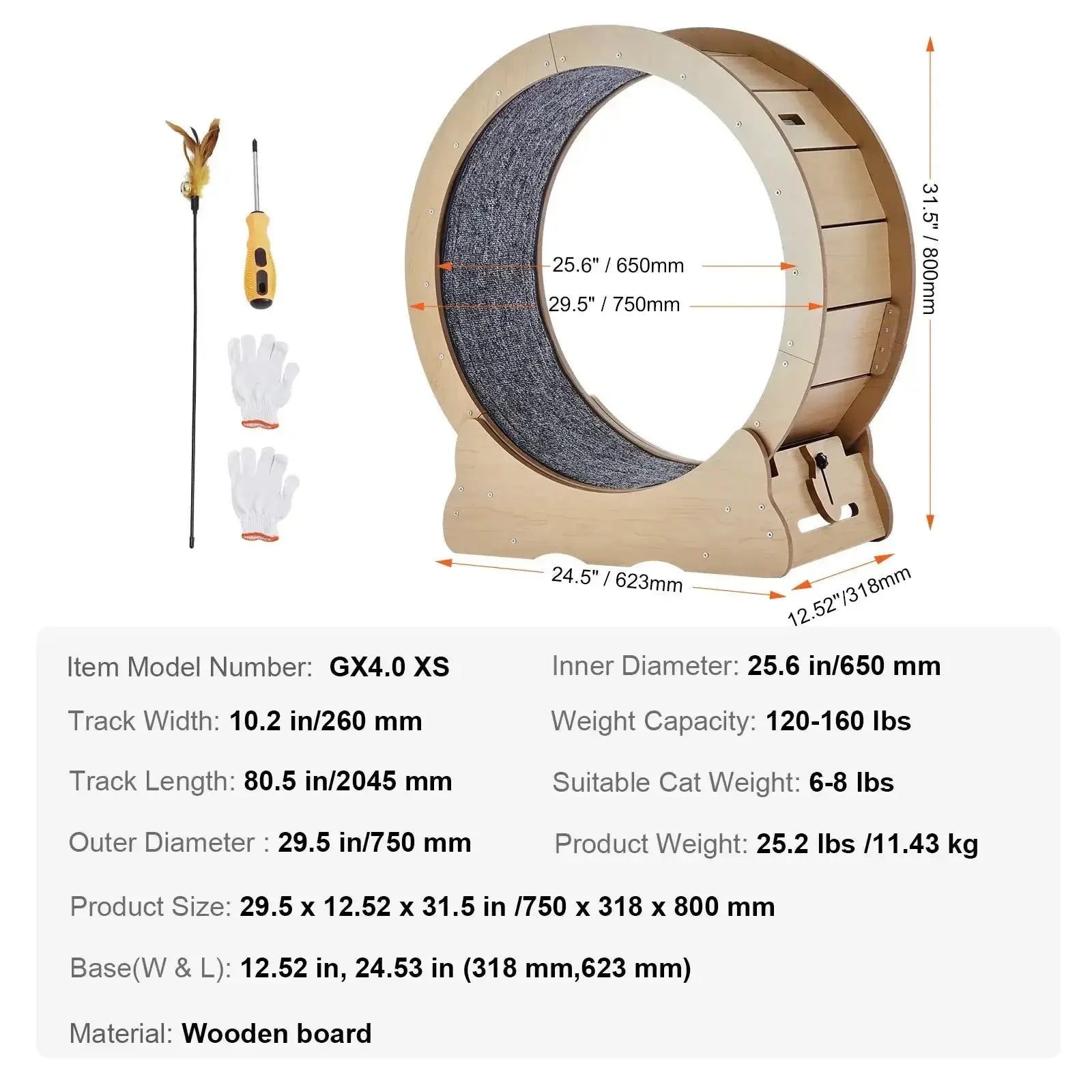 Cat Exercise Wheel - Large 43" - Petmartopia