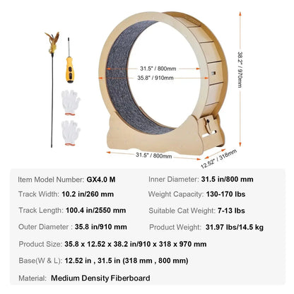 Cat Exercise Wheel - Large 43" - Petmartopia