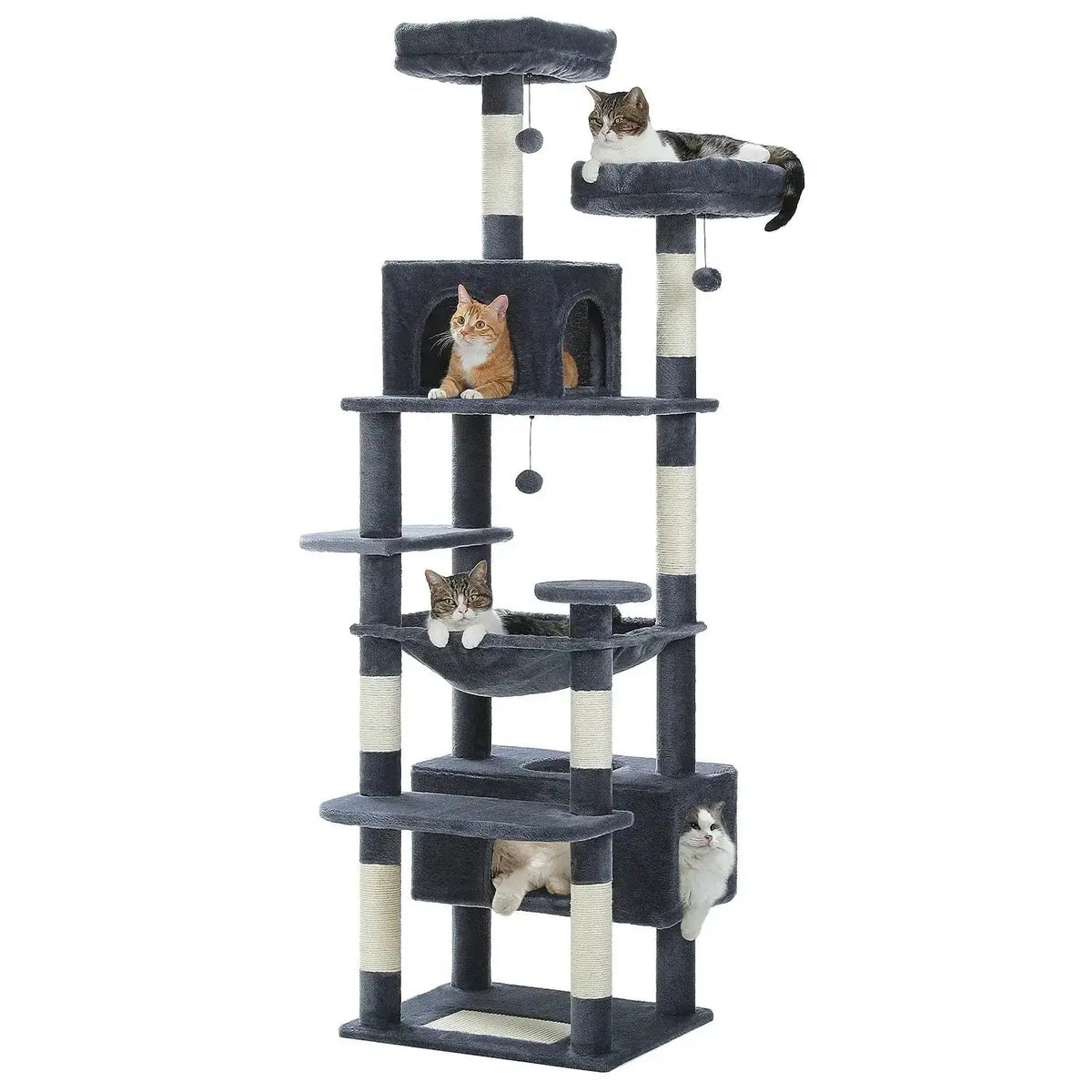 Cat Tree - Multi - Level with Hammock - Petmartopia