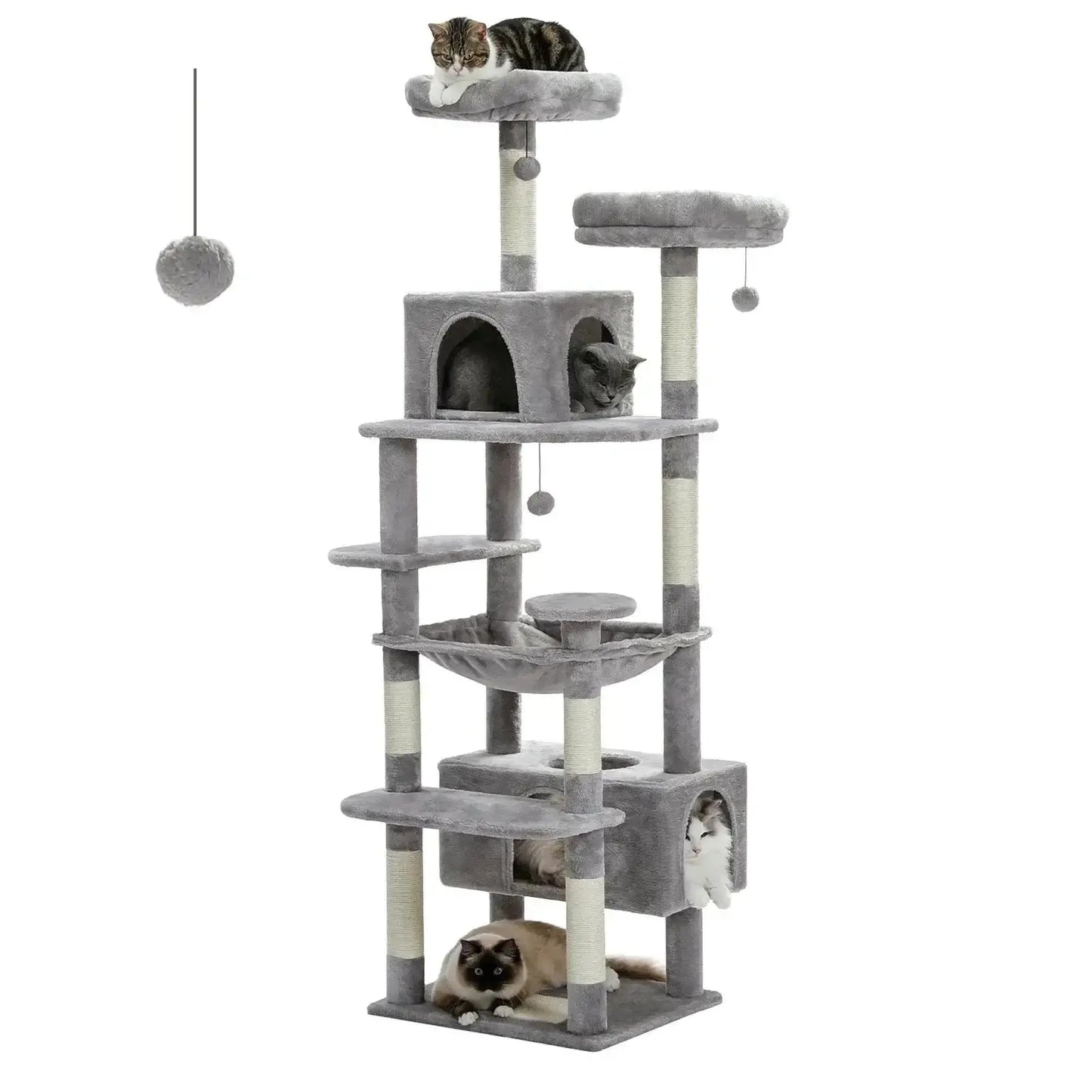 Cat Tree - Multi - Level with Hammock - Petmartopia