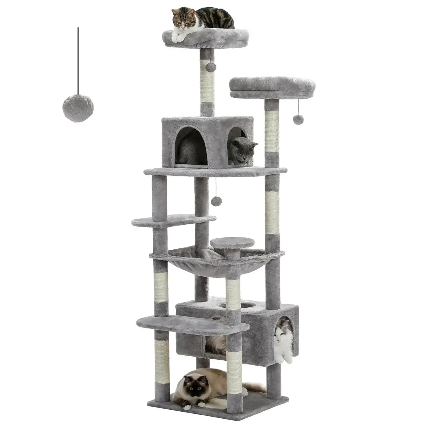 Cat Tree - Multi - Level with Hammock - Petmartopia