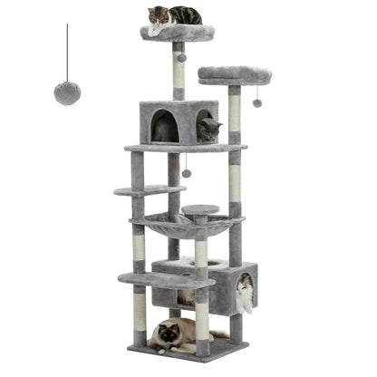 Cat Tree - Multi - Level with Hammock - Petmartopia