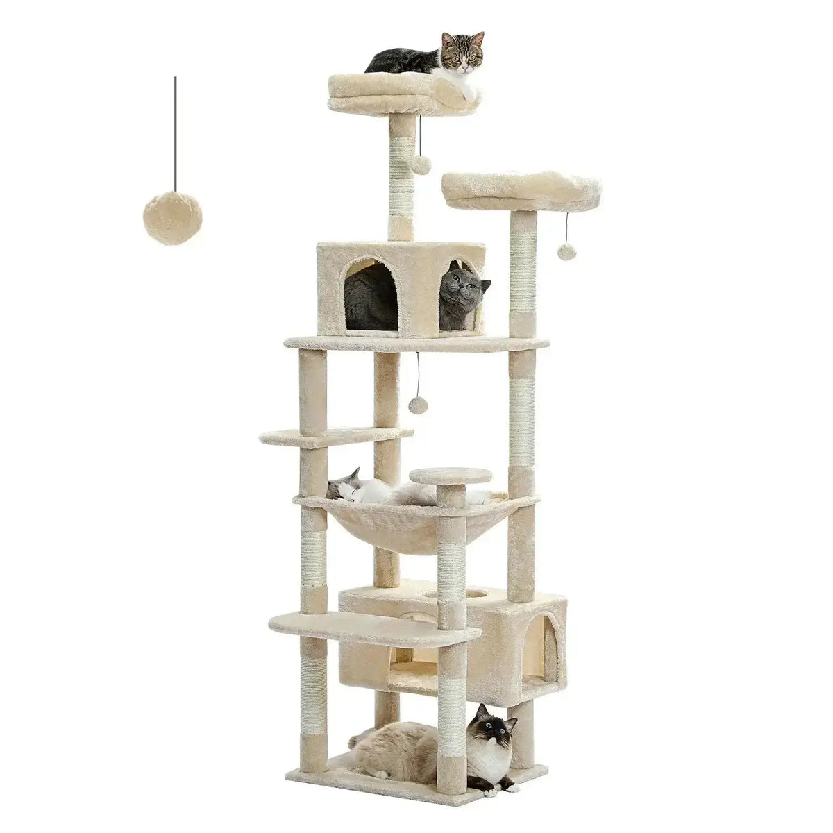 Cat Tree - Multi - Level with Hammock - Petmartopia
