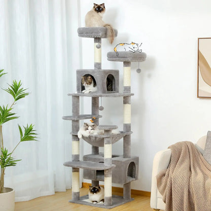 Cat Tree - Multi - Level with Hammock - Petmartopia