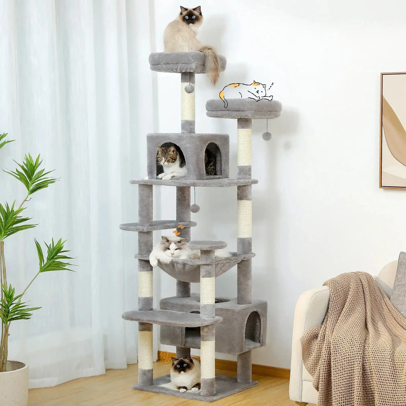 Cat Tree - Multi - Level with Hammock - Petmartopia