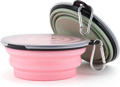 Collapsible Dog Travel Bowl - Portable Foldable Food & Water - Petmartopia