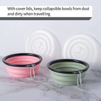 Collapsible Dog Travel Bowl - Portable Foldable Food & Water - Petmartopia