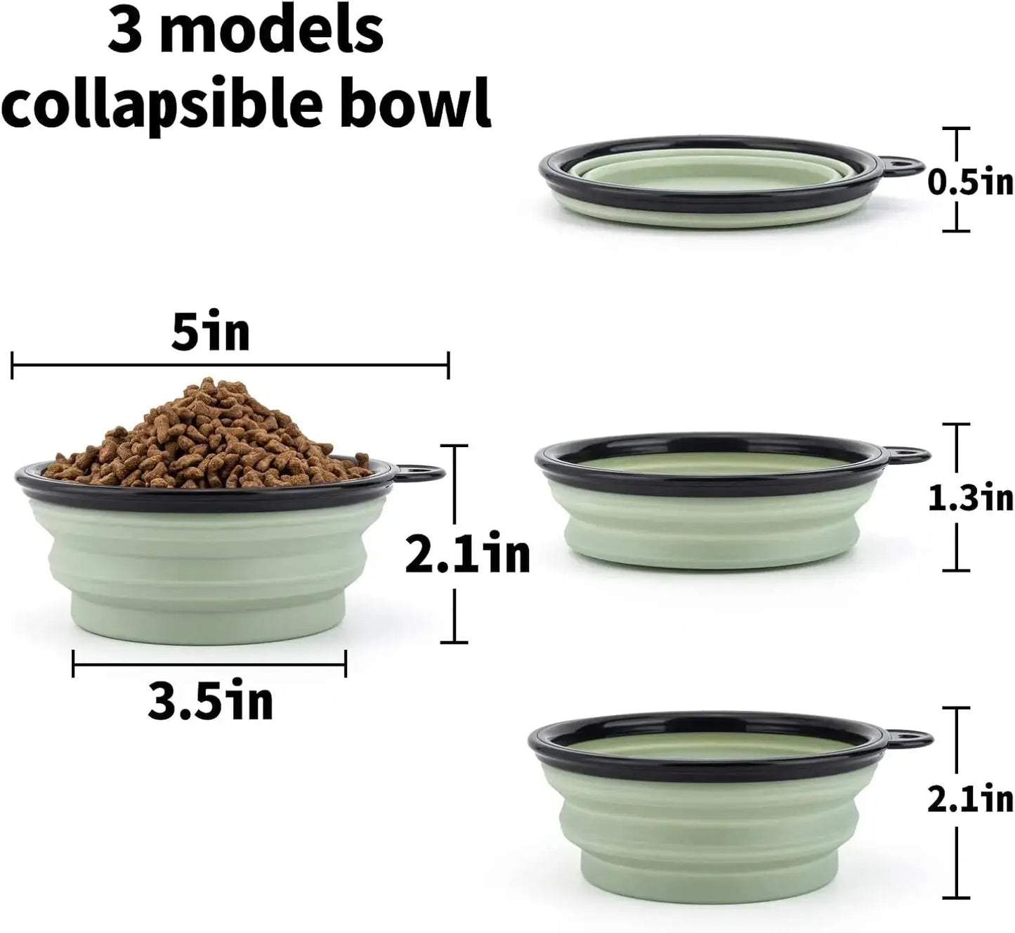 Collapsible Dog Travel Bowl - Portable Foldable Food & Water - Petmartopia