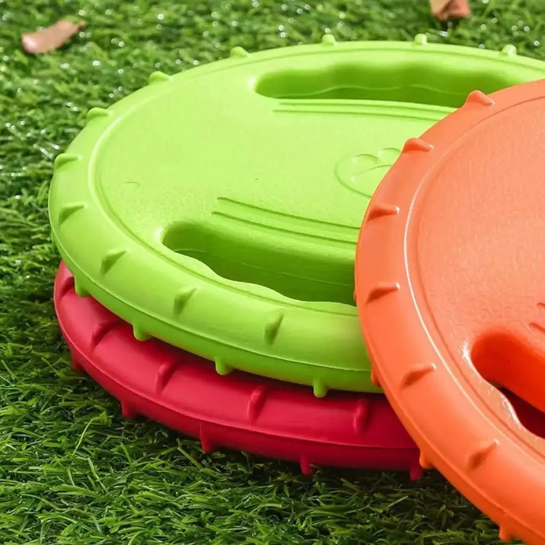 Dog Flying Disc Toy Durable - Soft Rubber by Petmartopia - Petmartopia
