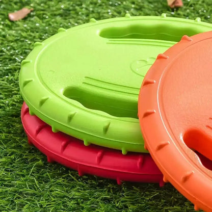 Dog Flying Disc Toy Durable - Soft Rubber by Petmartopia - Petmartopia