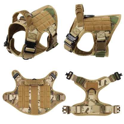 Dog Military Tactical Training Set - Harness, Leash & Collar - Petmartopia