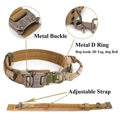Dog Military Tactical Training Set - Harness, Leash & Collar - Petmartopia
