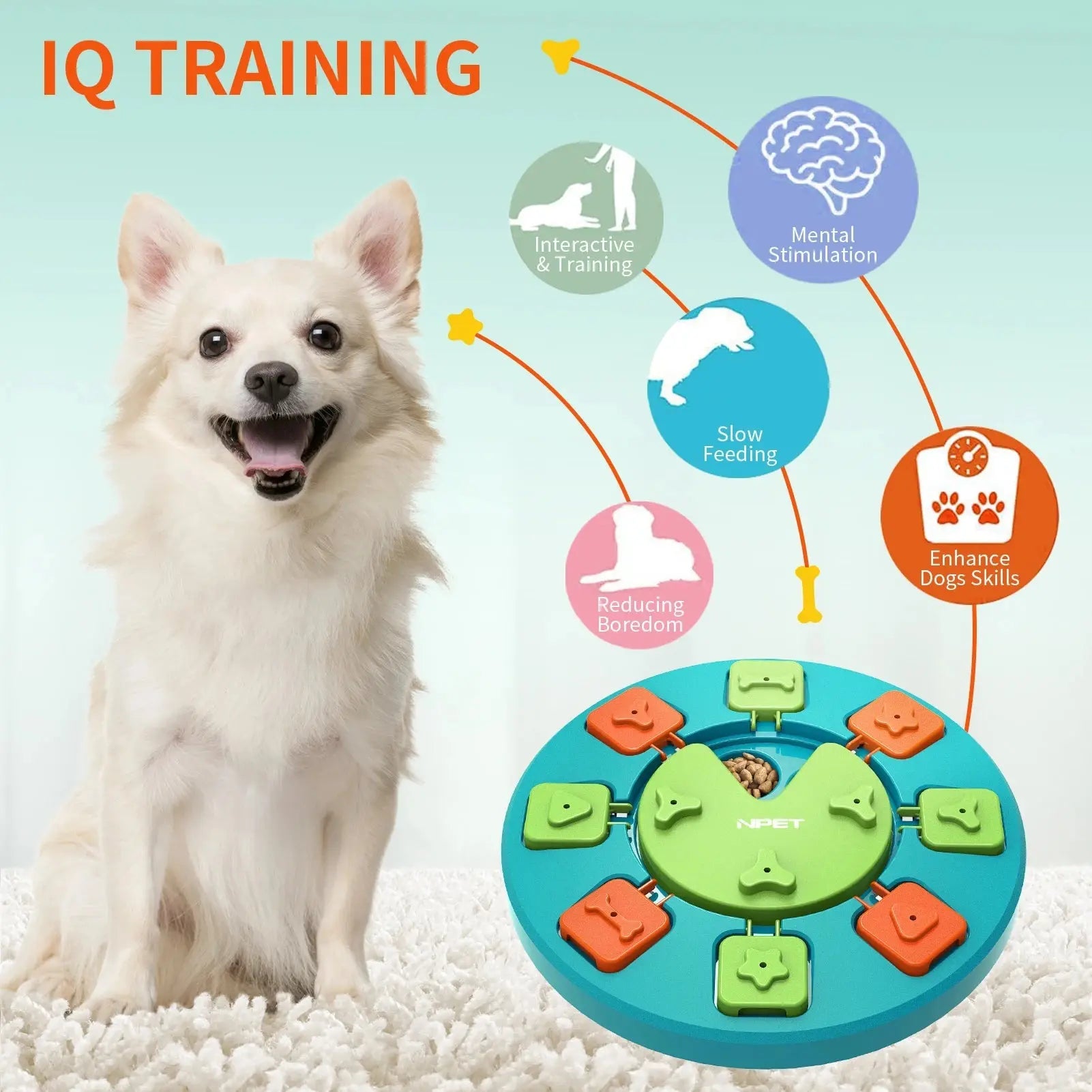 Dog Slow Feeder Puzzle Toy - Prevents Bloat | Petmartopia - Petmartopia