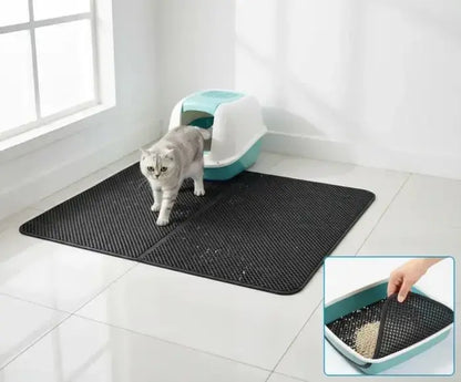 double - layer cat litter mat for Clean Floors - Petmartopia