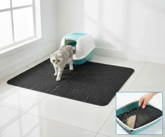 double - layer cat litter mat for Clean Floors - Petmartopia