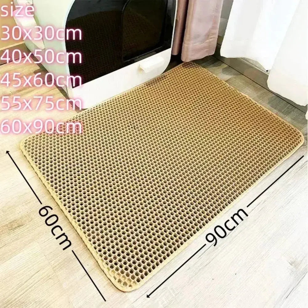 double - layer cat litter mat for Clean Floors - Petmartopia