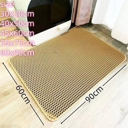 double - layer cat litter mat for Clean Floors - Petmartopia