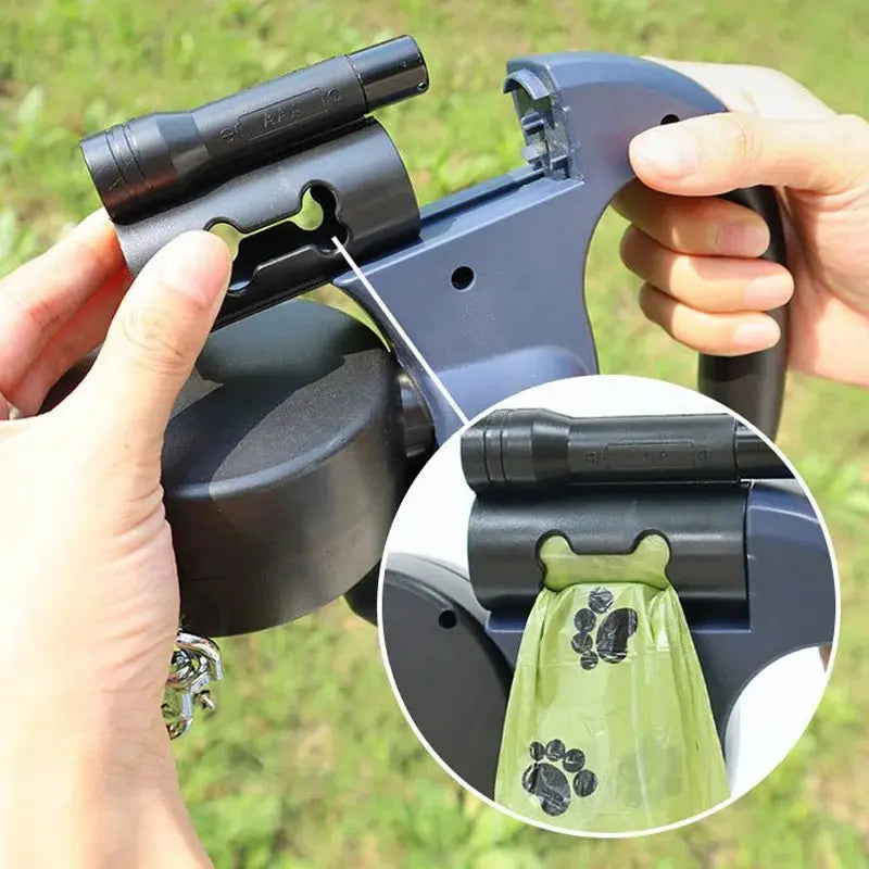 Dual - Pet Tangle - Free Retractable Leash - Walk 2 Dogs at Once - Petmartopia