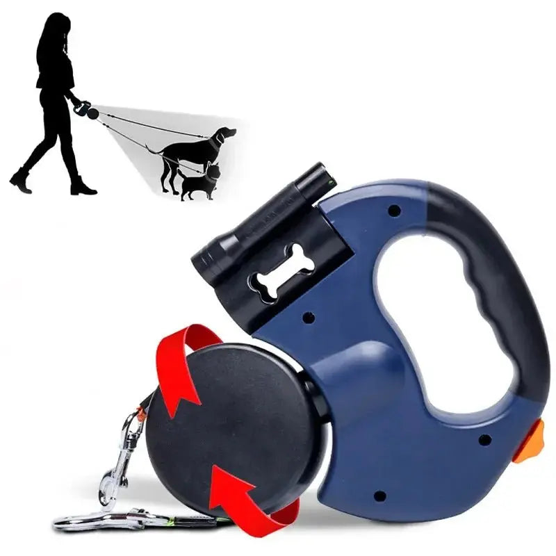 Dual - Pet Tangle - Free Retractable Leash - Walk 2 Dogs at Once - Petmartopia