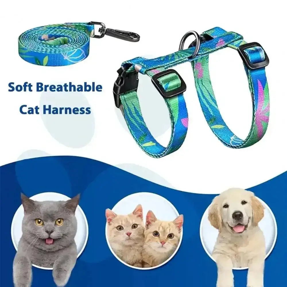 Escape Proof Cat Harness Leash - Adjustable, Secure - Petmartopia