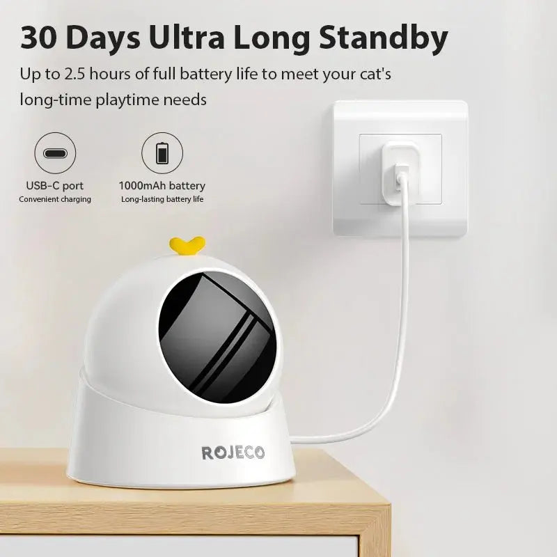 Interactive 360 Smart Teasing Laser Toy - Automatic Cat Play - Petmartopia