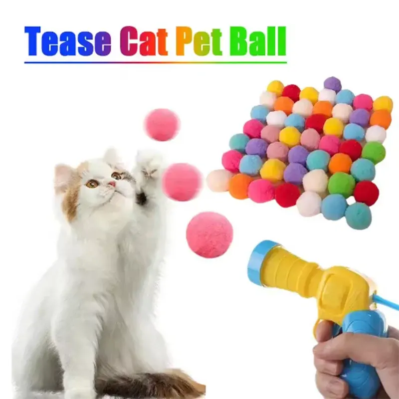 Interactive Cat Toy Gun Ball Launcher - Petmartopia - Petmartopia