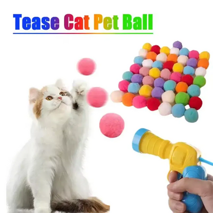 Interactive Cat Toy Gun Ball Launcher - Petmartopia - Petmartopia