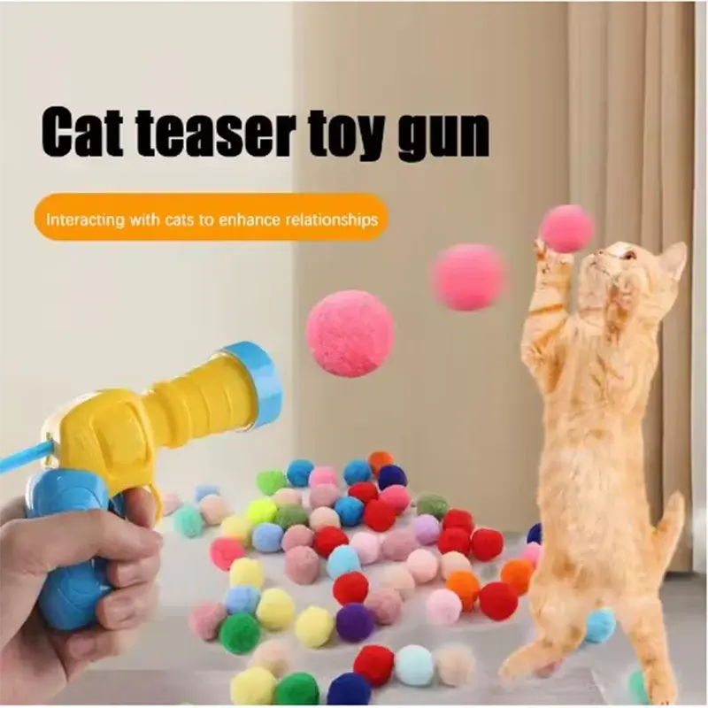 Interactive Cat Toy Gun Ball Launcher - Petmartopia - Petmartopia