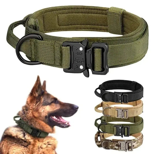 Metal Buckle Dog Tactical Collar - Petmartopia