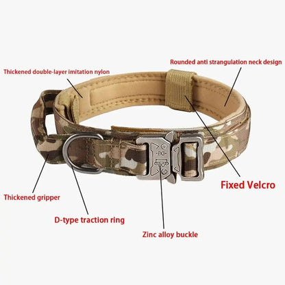 Metal Buckle Dog Tactical Collar - Petmartopia