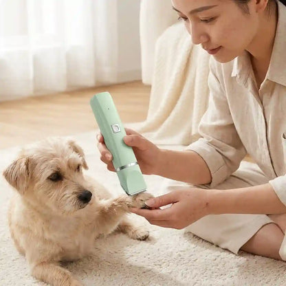 UltraQuiet™ 4-in-1 Precision Pet Grooming Kit – Clipper, Trimmer & Nail Grinder (USB-C)