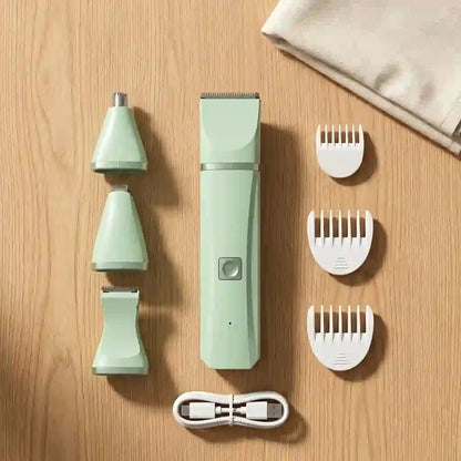 UltraQuiet™ 4-in-1 Precision Pet Grooming Kit – Clipper, Trimmer & Nail Grinder (USB-C)