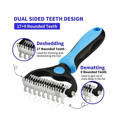 Professional Deshedding Brush - Veterinarian Recommended - Petmartopia