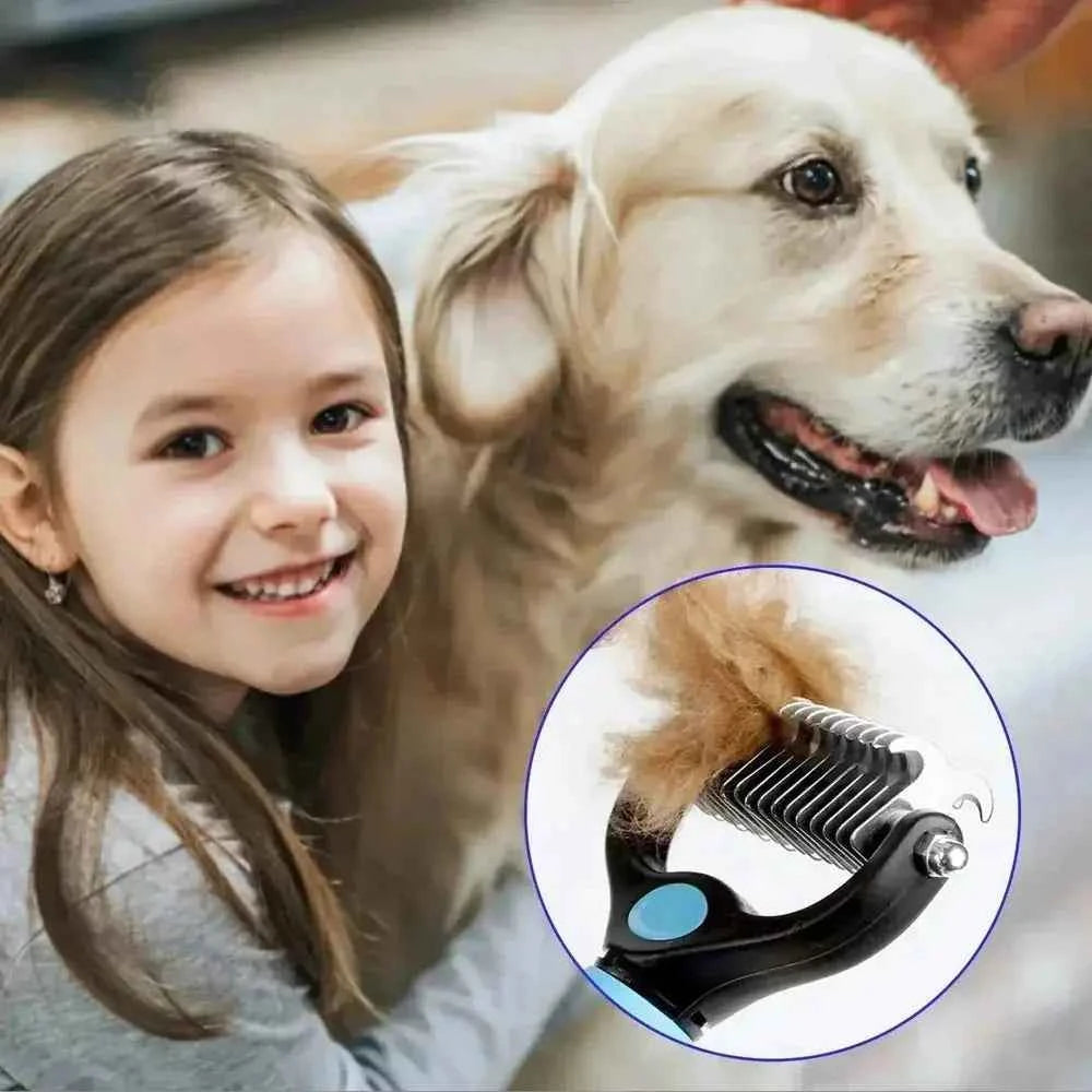 Professional Deshedding Brush - Veterinarian Recommended - Petmartopia