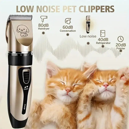 Quiet Pet hair Trimmer- Professional Grooming Kit - Petmartopia