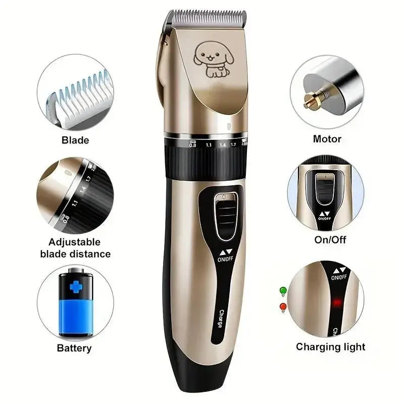 Quiet Pet hair Trimmer - Professional Grooming Kit - Petmartopia
