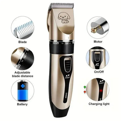 Quiet Pet hair Trimmer - Professional Grooming Kit - Petmartopia