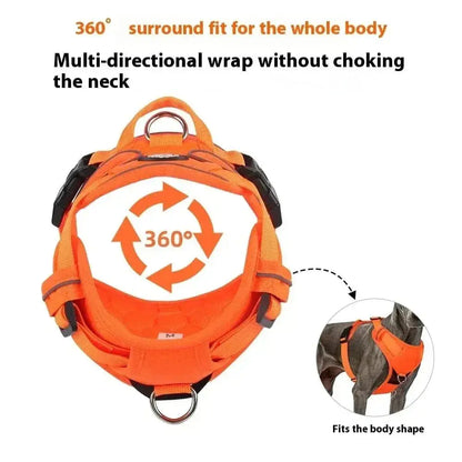 Reflective Dog Vest Harness – Safe Night Walking Gear - Petmartopia