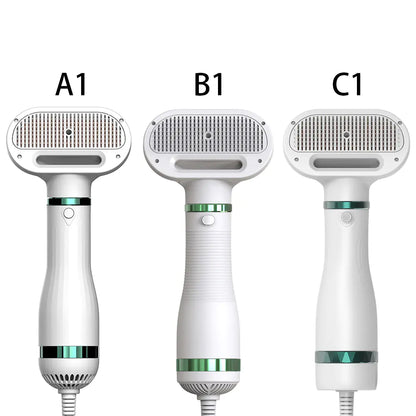 Pet Dryer & De-Shedding Brush - 2-in-1 Tool