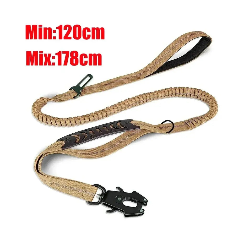 Tactical Bungee Dog Leash – Shock Absorbing Control - Petmartopia