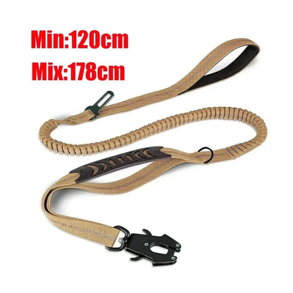 Tactical Bungee Dog Leash – Shock Absorbing Control - Petmartopia