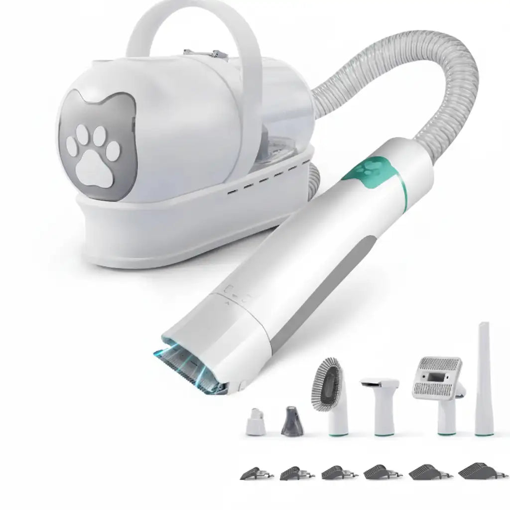 VacuGroom™ 7-in-1 Pet Grooming Vacuum Kit – Clip, Deshed, Dry & Trim at Home