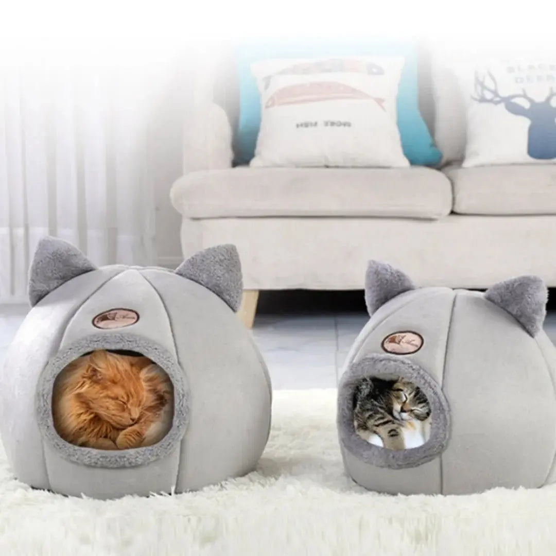Washable Orthopedic Cat Bed - Machine Washable Plush Comfort - Petmartopia