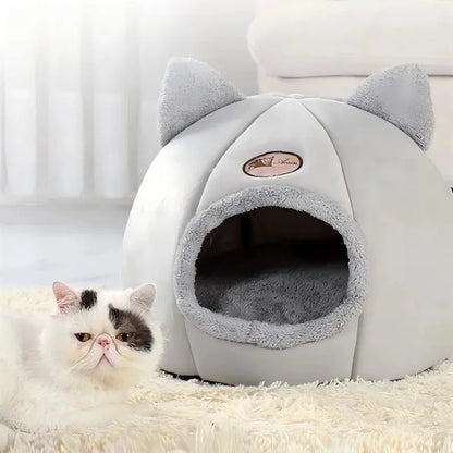 Washable Orthopedic Cat Bed - Machine Washable Plush Comfort - Petmartopia